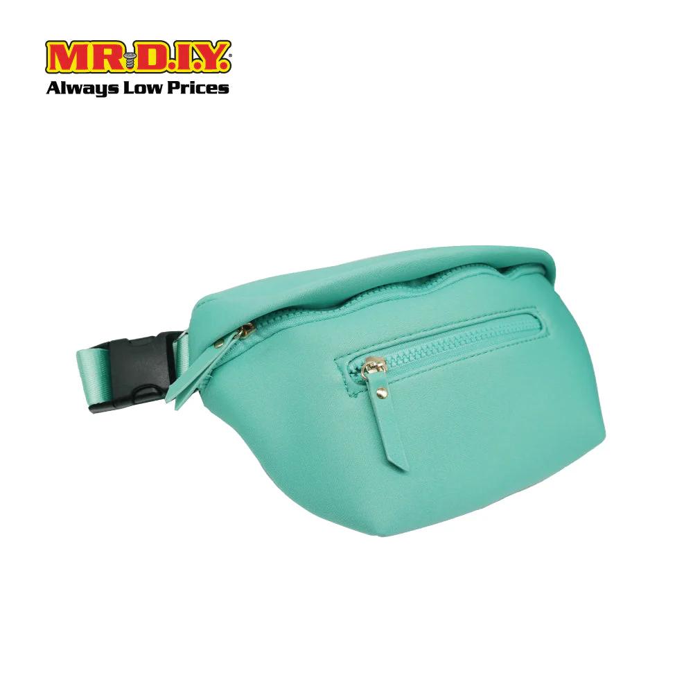 (MR.DIY) Essential Neoprene Waist Bag with adjustable strap (L27cm x W18cm x H3cm) - Light Green - Color Series - Image 3