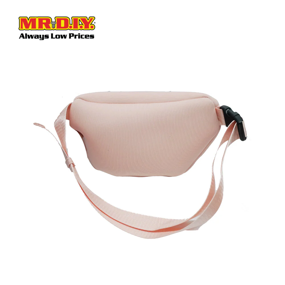 (MR.DIY) Essential Neoprene Waist Bag with adjustable strap (L27cm x W18cm x H3cm) - Light Pink - Color Series - Image 2