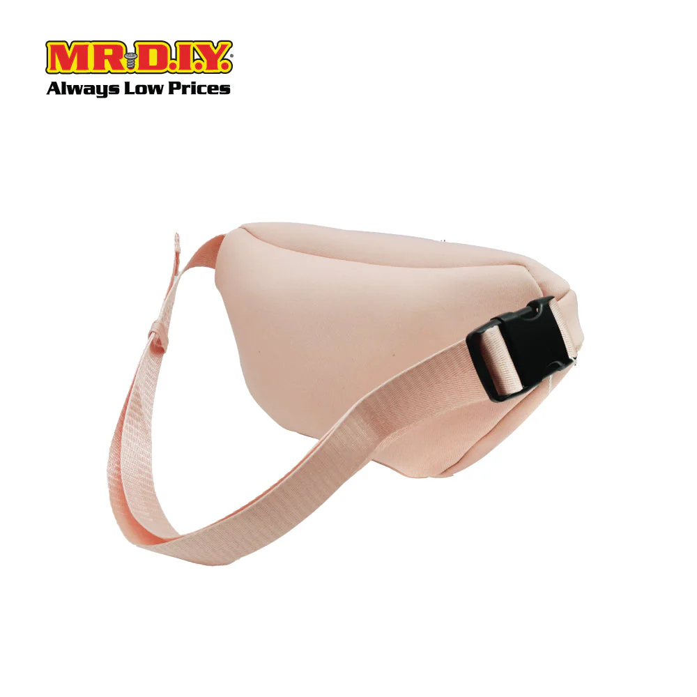 (MR.DIY) Essential Neoprene Waist Bag with adjustable strap (L27cm x W18cm x H3cm) - Light Pink - Color Series - Image 3