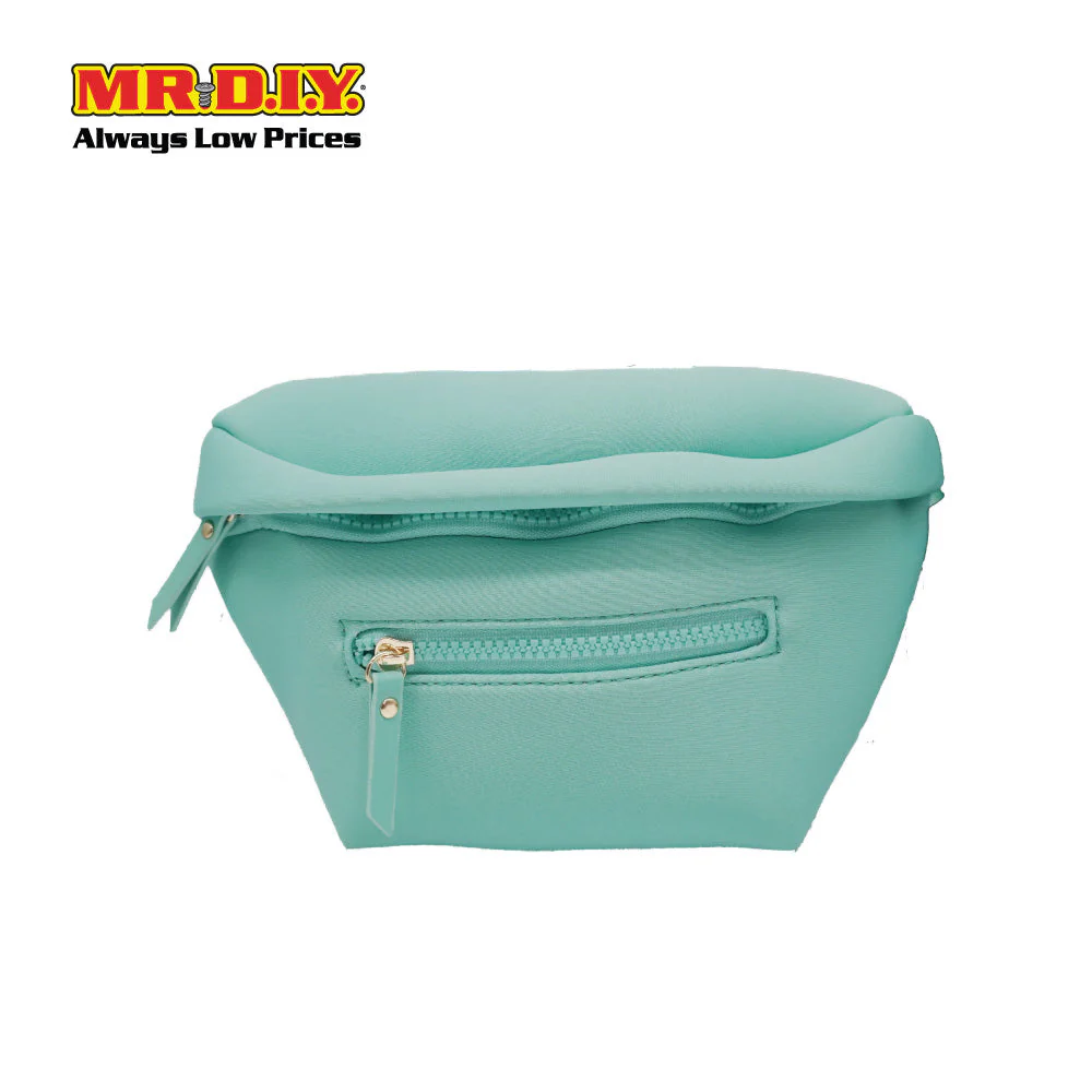 (MR.DIY) Essential Neoprene Waist Bag with adjustable strap (L27cm x W18cm x H3cm) - Green - Color Series - Image 2
