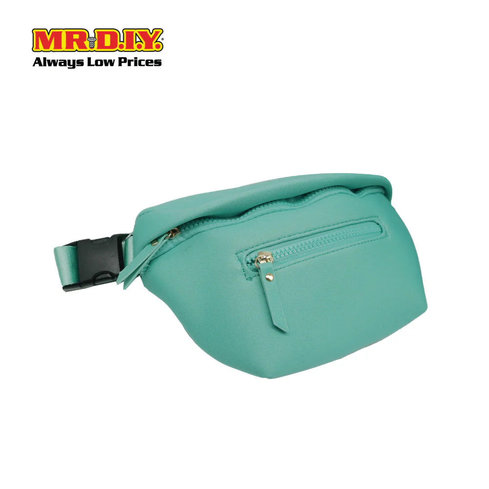 (MR.DIY) Essential Neoprene Waist Bag with adjustable strap (L27cm x W18cm x H3cm) - Green - Color Series - Image 3