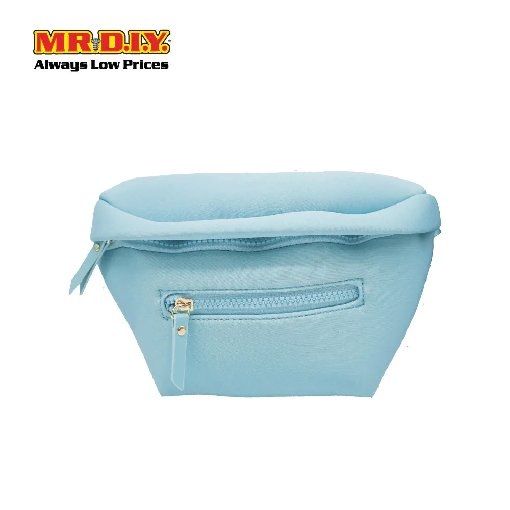 (MR.DIY) Essential Neoprene Waist Bag with adjustable strap (L27cm x W18cm x H3cm) - Light Blue - Color Series - Image 2