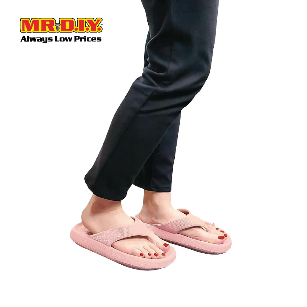 (MR.DIY) EVA Unisex Anti Slippery Flip-Flops Slippers - Light Pink - Color Series - Image 8