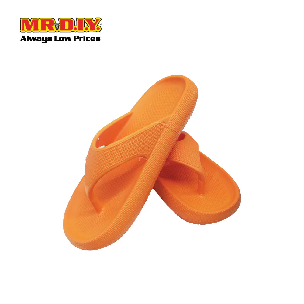 (MR.DIY) EVA Unisex Anti Slippery Flip-Flops Slippers - Orange - Color Series - Image 3