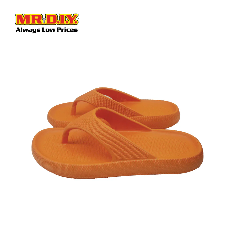 (MR.DIY) EVA Unisex Anti Slippery Flip-Flops Slippers - Orange - Color Series - Image 2