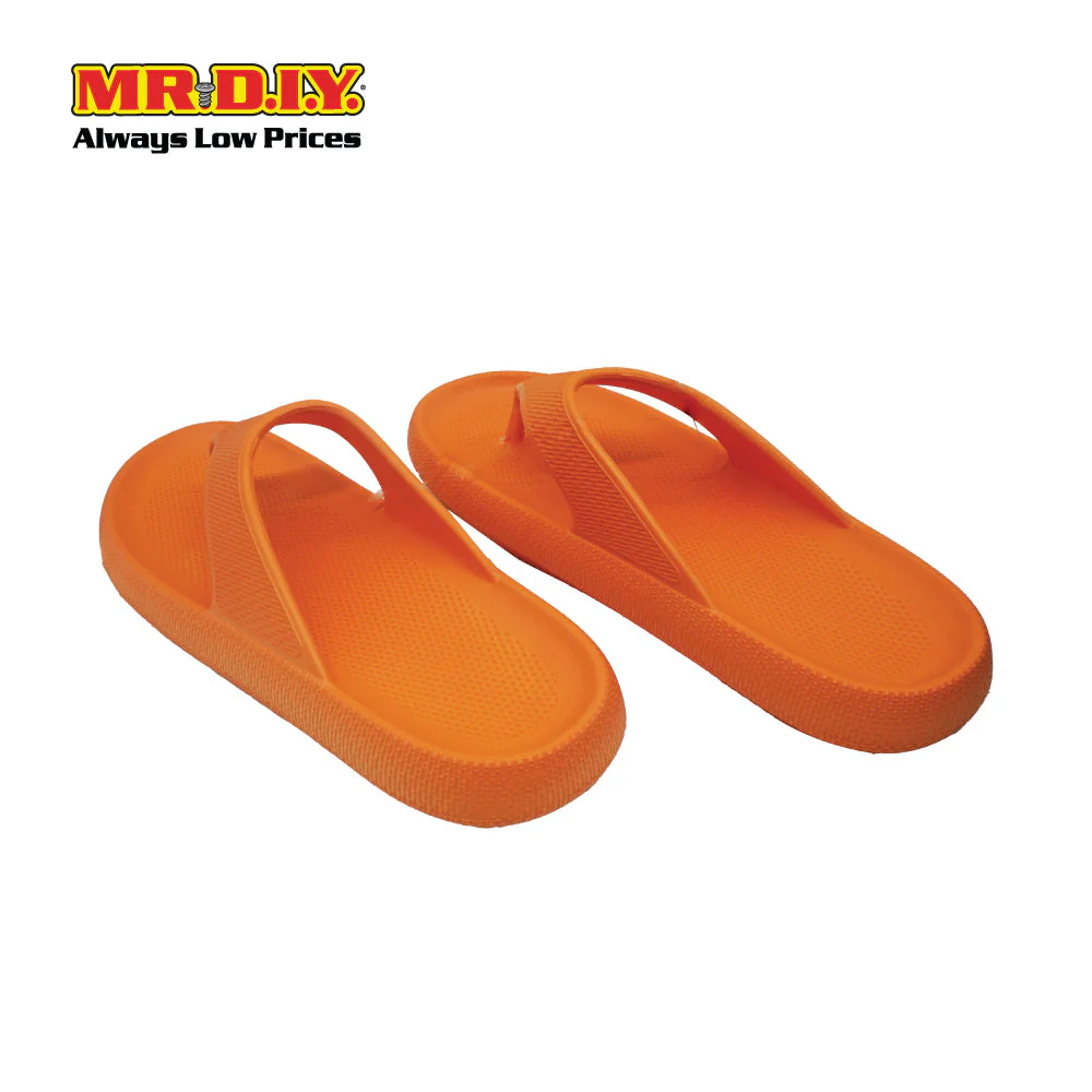 (MR.DIY) EVA Unisex Anti Slippery Flip-Flops Slippers - Orange - Color Series - Image 4