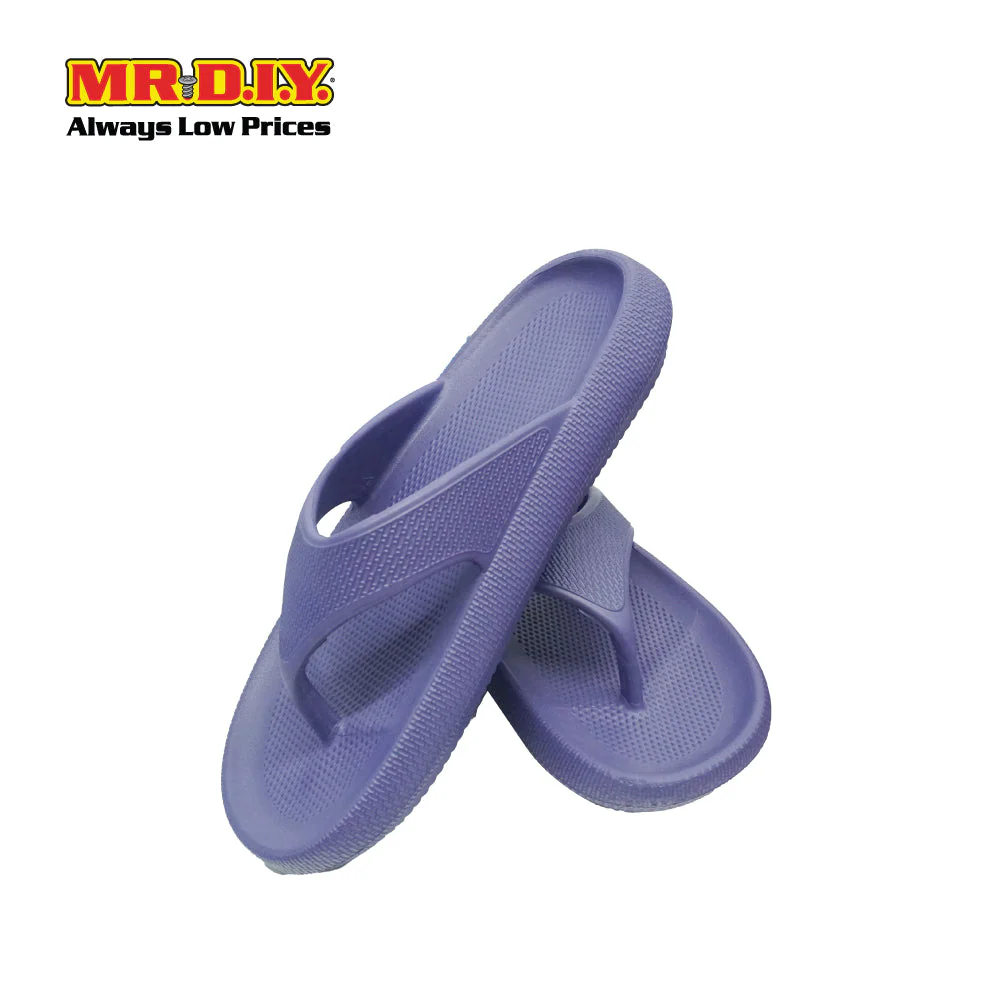 (MR.DIY) EVA Unisex Anti Slippery Flip-Flops Slippers - Purple - Color Series - Image 3