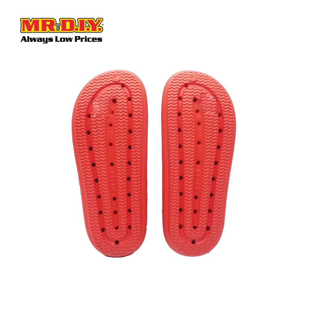(MR.DIY) EVA Unisex Anti Slippery Flip-Flops Slippers - Red - Color Series - Image 6