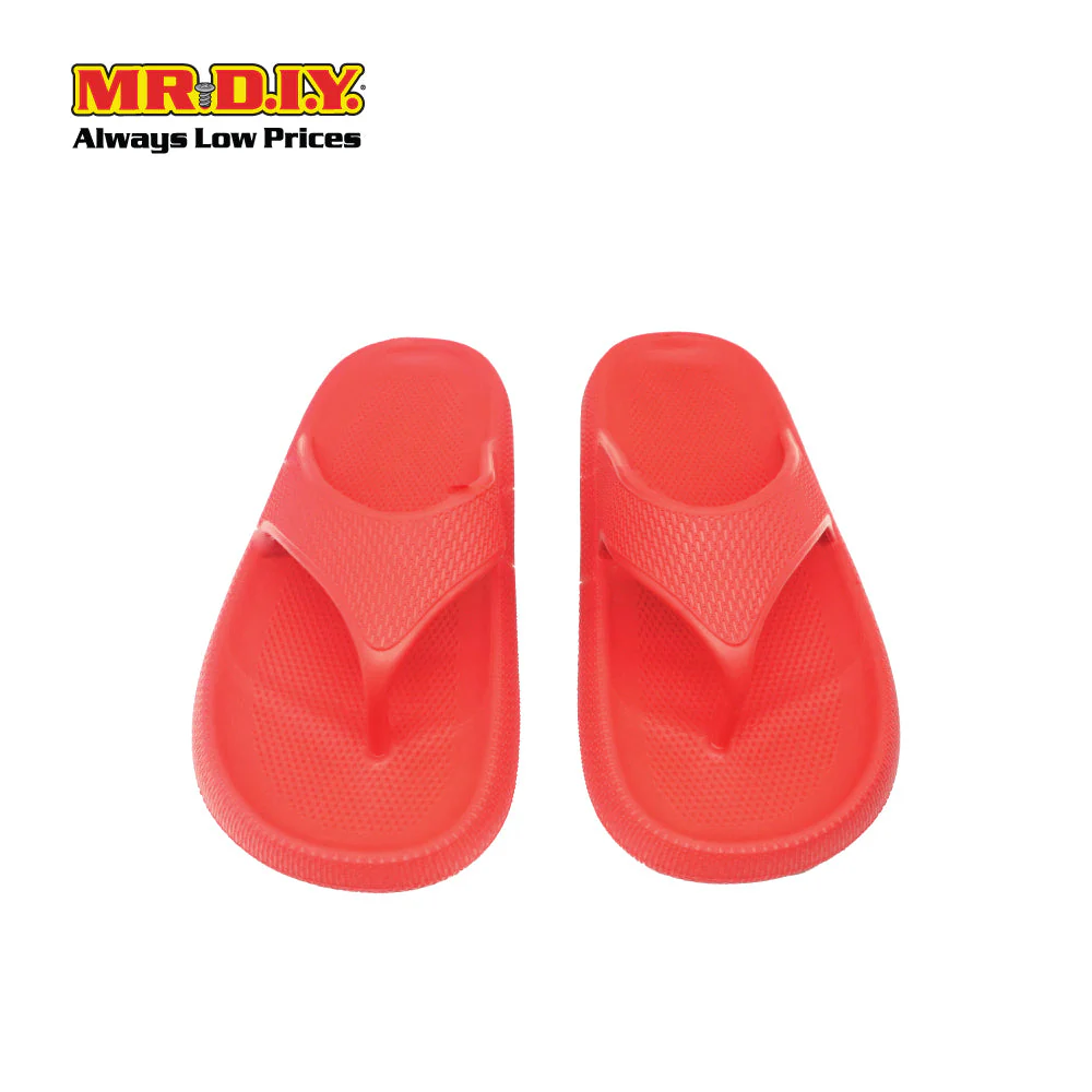 (MR.DIY) EVA Unisex Anti Slippery Flip-Flops Slippers - Red - Color Series - Image 4