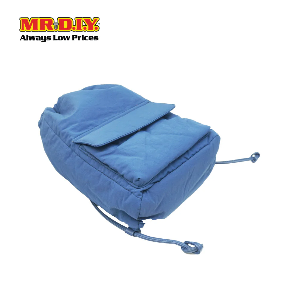 (MR.DIY) Nylon Drawstring Bag with adjustable strap L39cm x W33cm x H17cm - Blue - Color Series - Image 2