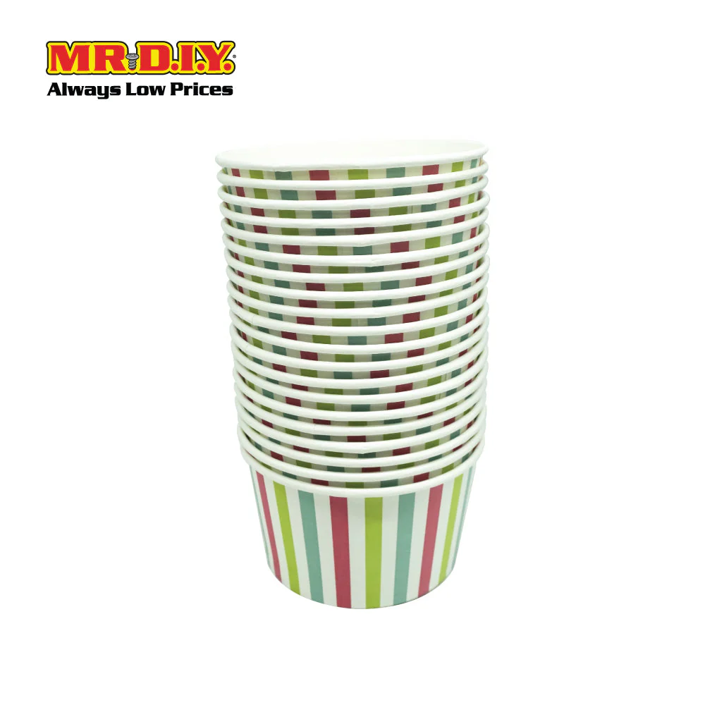(MR.DIY) Paper Bowl 20pcs 800ml (D7.8cm x H13.5cm) - Image 4