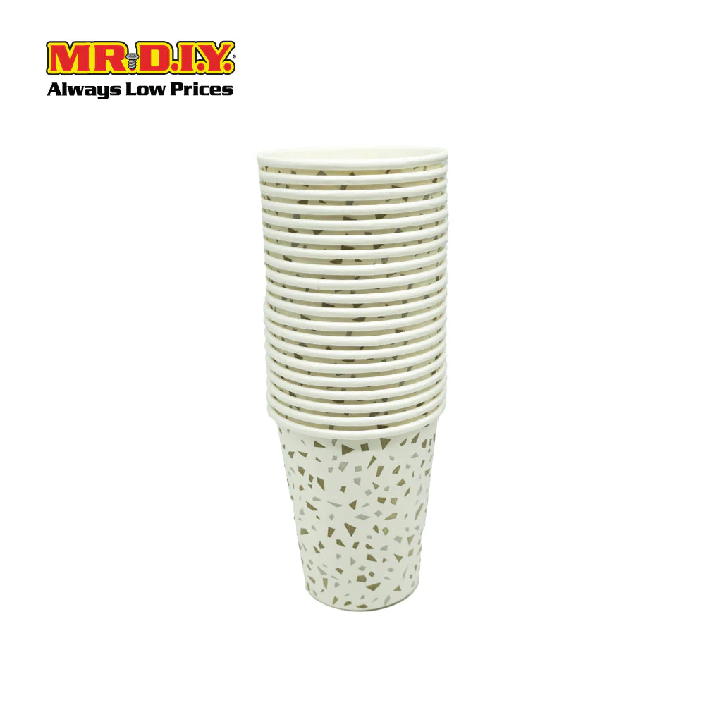 (MR.DIY) Paper Cup 20pcs 250ml (D3.5cm x H9cm ) - Image 4