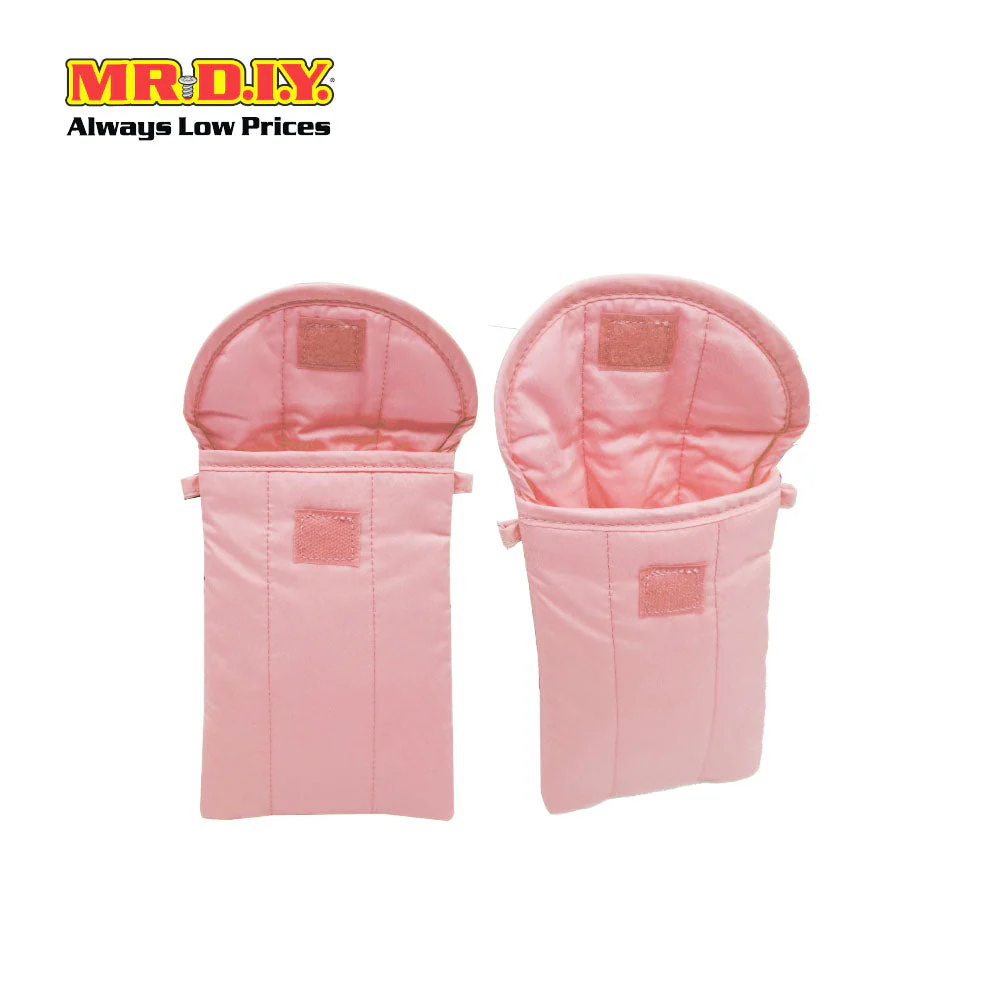 (MR.DIY) Polyester Pochette Sling Bag with tie adjustable shoulder strap ( L19cm x W12.5cm x H5cm) - Light Pink - Color Series - Image 3