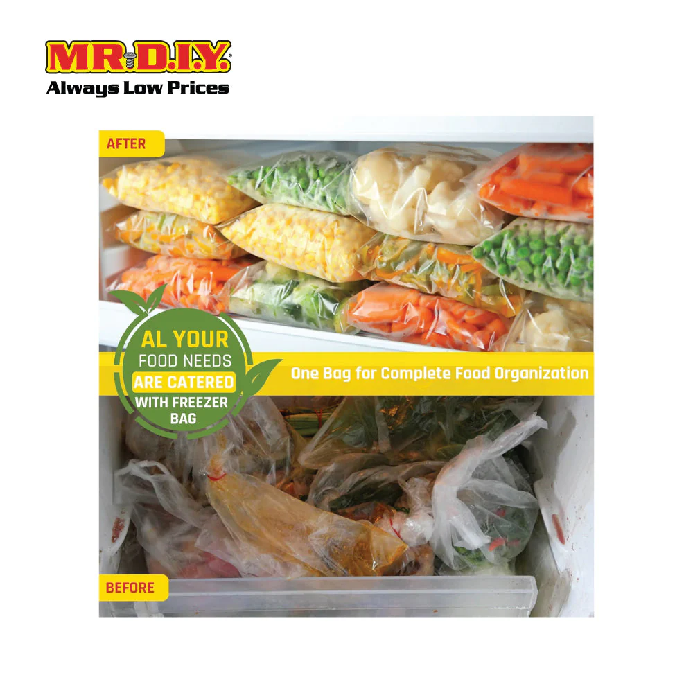 (MR.DIY) Resealable Storage Bag 18pcs (L27.9cm x W26.8cm) - Image 3