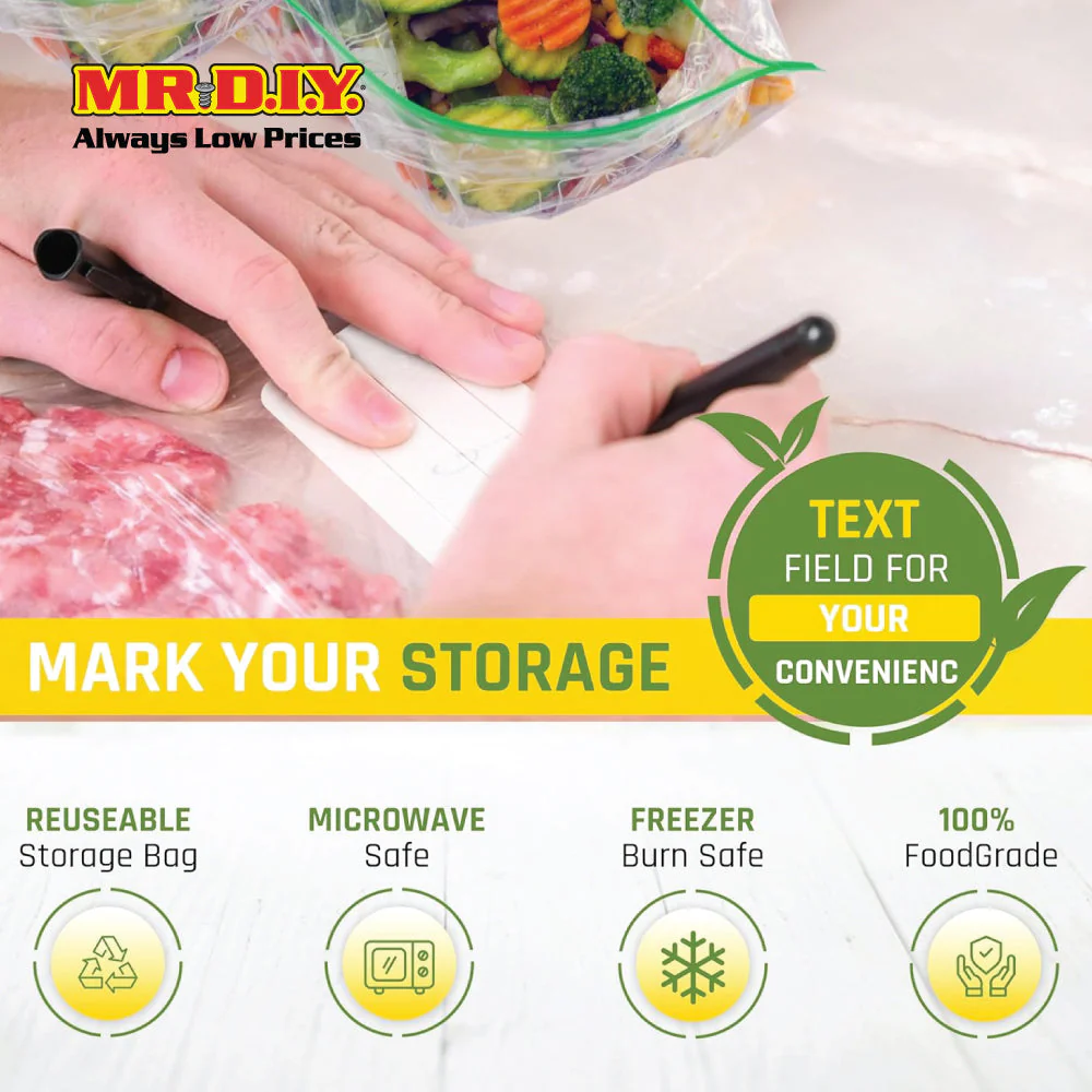 (MR.DIY) Resealable Storage Bag 6pcs (W30.5cm x L45.7cm) - Image 4