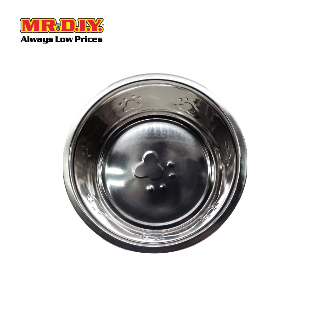 (MR.DIY) Stainless Steel Pet Bowl Coloured 21cm (1500ml) - Image 3
