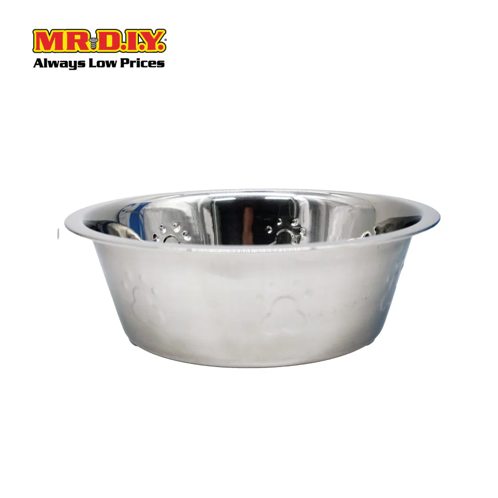 (MR.DIY) Stainless Steel Pet Bowl Side Embossed 21cm (1500ml) - Image 6