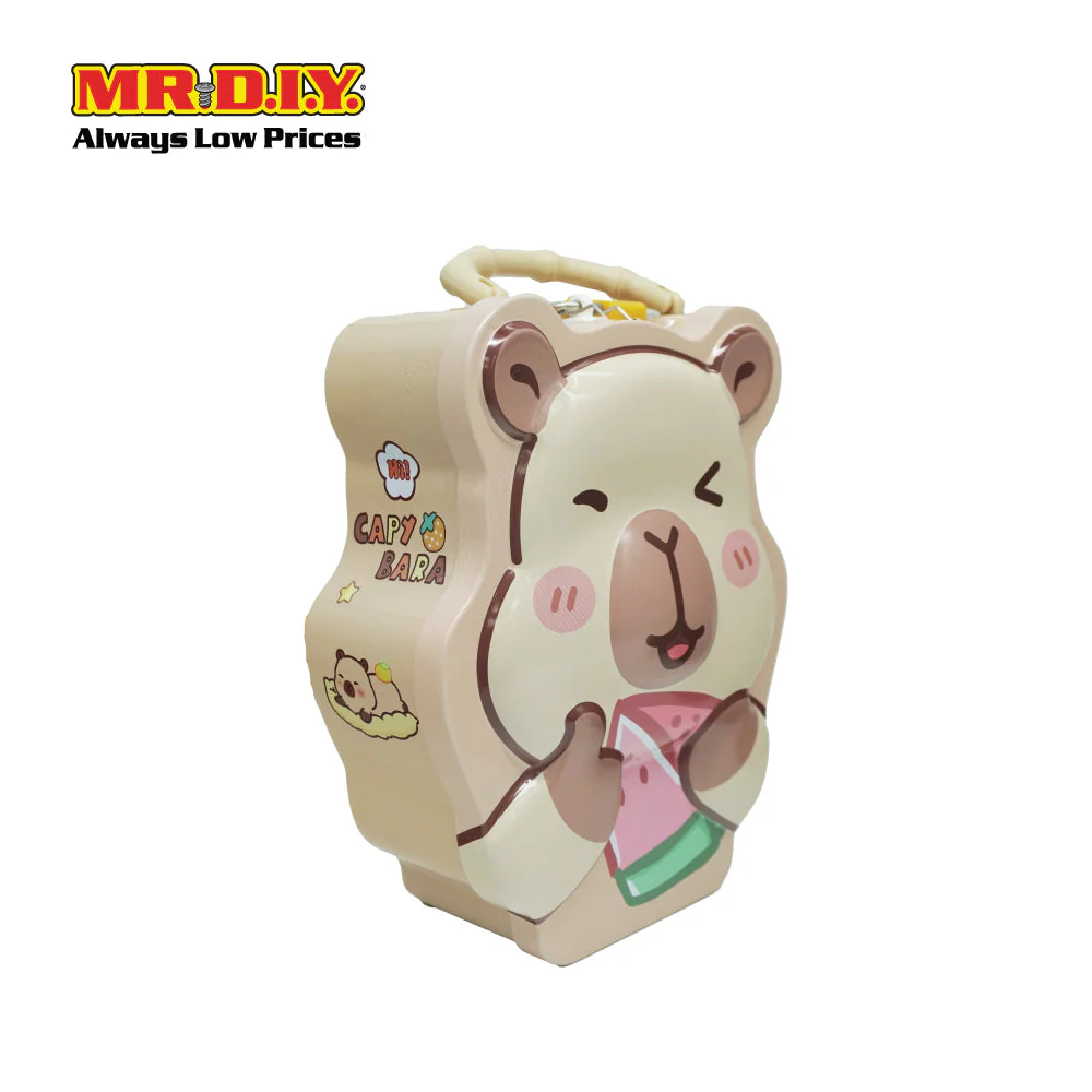 (MR.DIY) Steel Capybara Coin Bank (L19cm x W16cm x H6.5) - Image 2