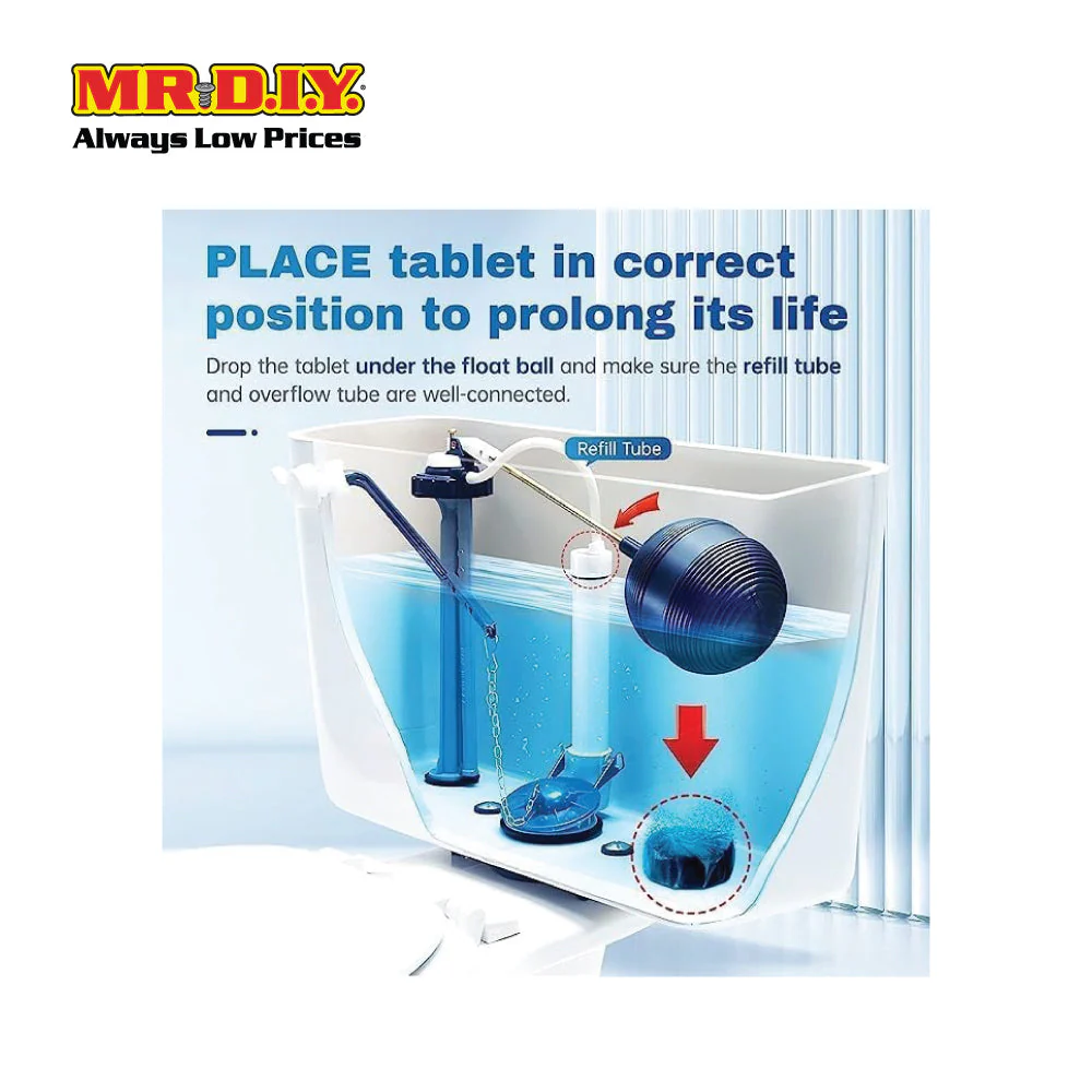 (MR.DIY) Toilet Bowl Cleaner Tablet 180g (1pc) - Image 4