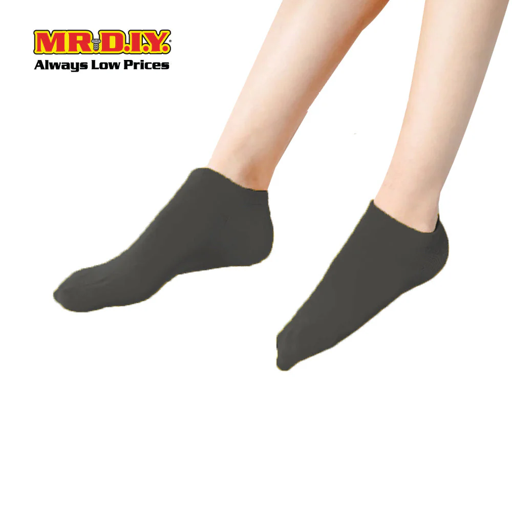(MR.DIY) Unisex Adult Ankle Casual Cotton Socks - Black - Color Series - Image 3