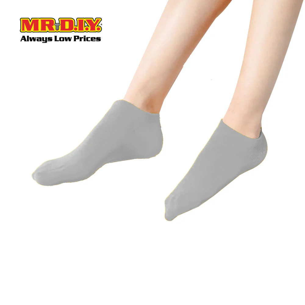 (MR.DIY) Unisex Adult Ankle Casual Cotton Socks - Grey - Color Series - Image 3