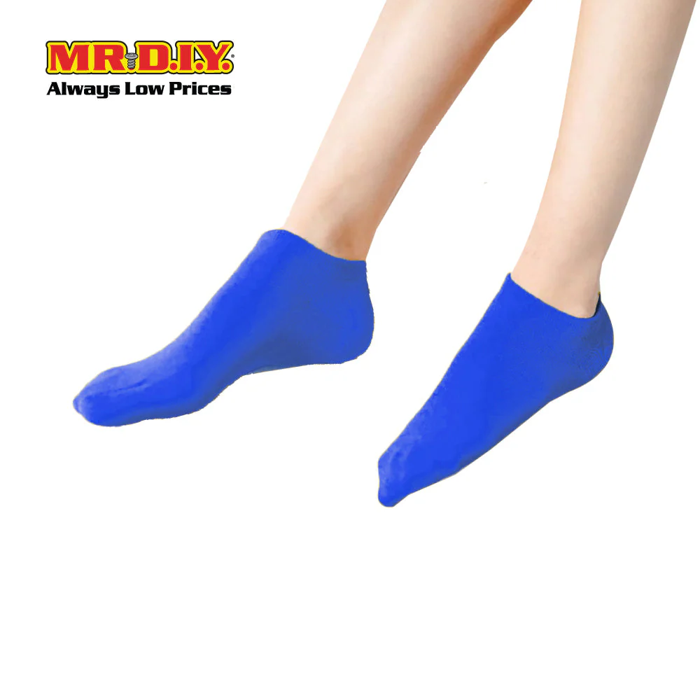 (MR.DIY) Unisex Adult Ankle Casual Cotton Socks - Blue - Color Series - Image 3