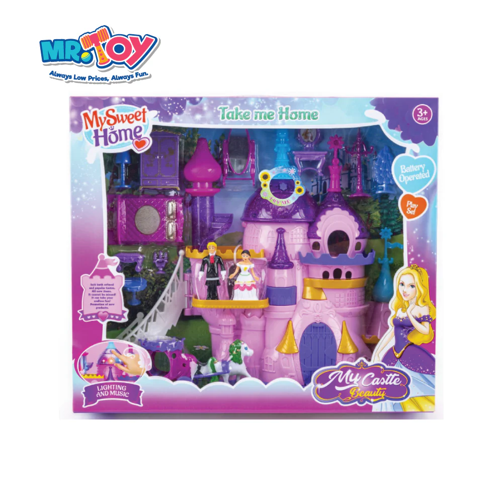 (MR.TOY) My Castle with Lighting and Music Playset - Image 3