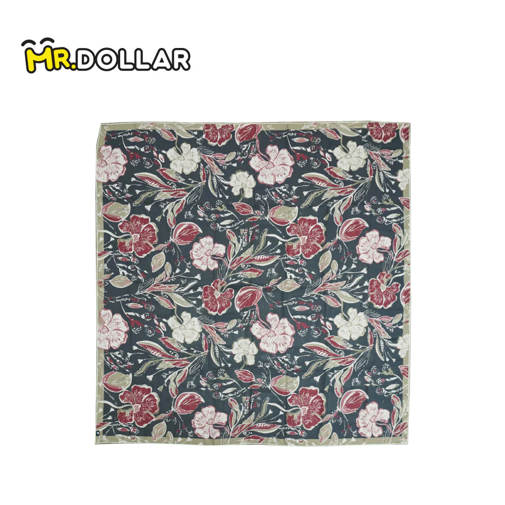 NAELOFAR Petal Cotton Chiffon Square In Hijab Bawal (45inch) - Image 3