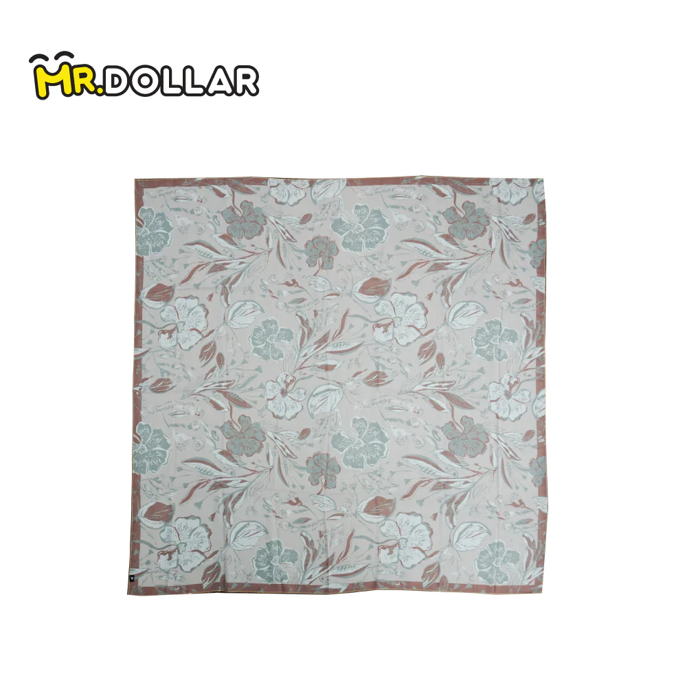 NAELOFAR Petal Cotton Chiffon Square In Hijab Bawal (45inch) - Image 5