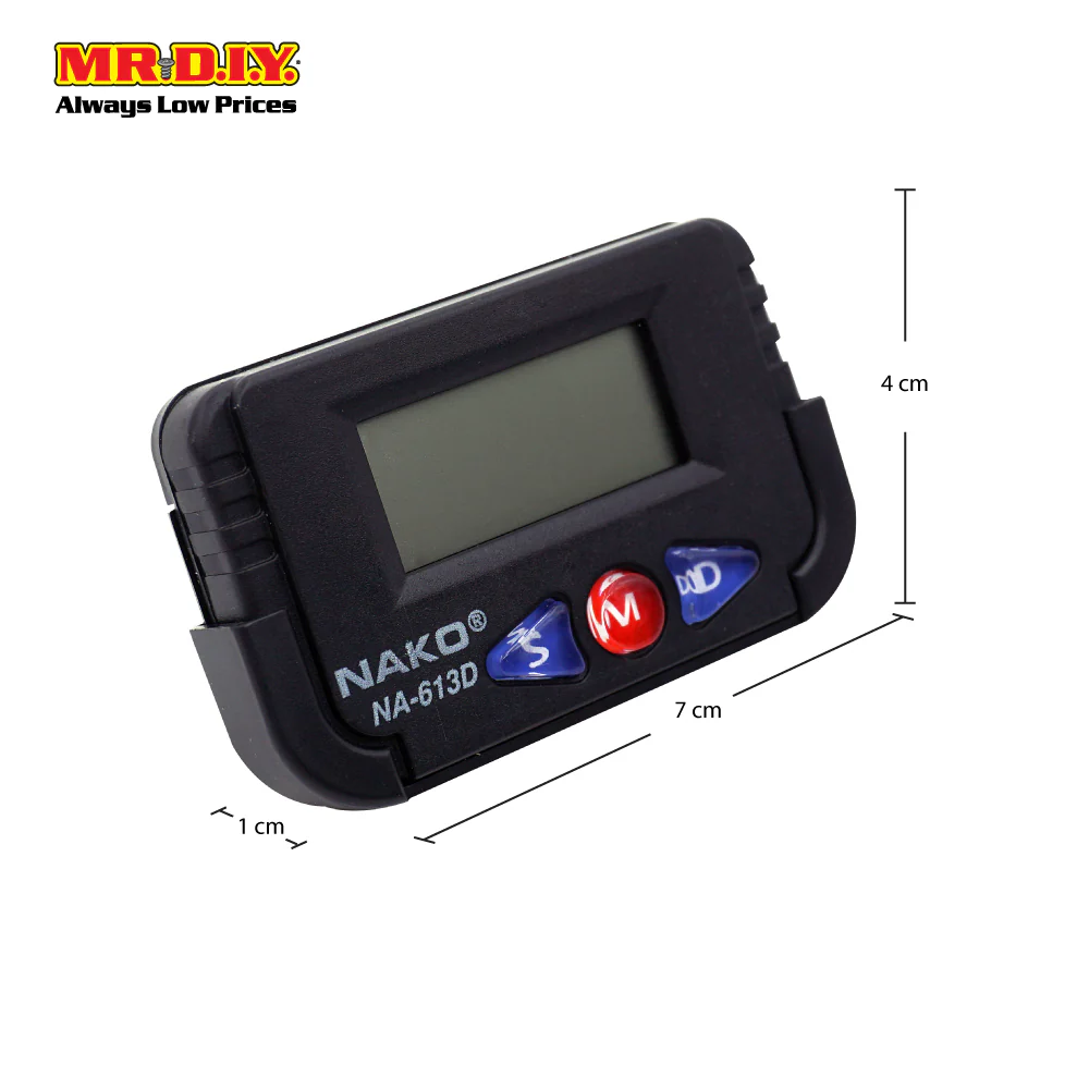 (NAKO) Portable Multi-use Automobile Quartz Clock (7cm) - Image 5