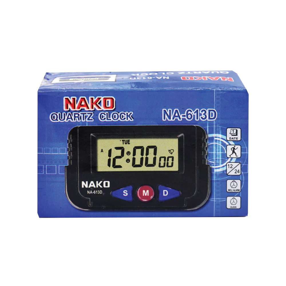 (NAKO) Portable Multi-use Automobile Quartz Clock (7cm) - Image 6