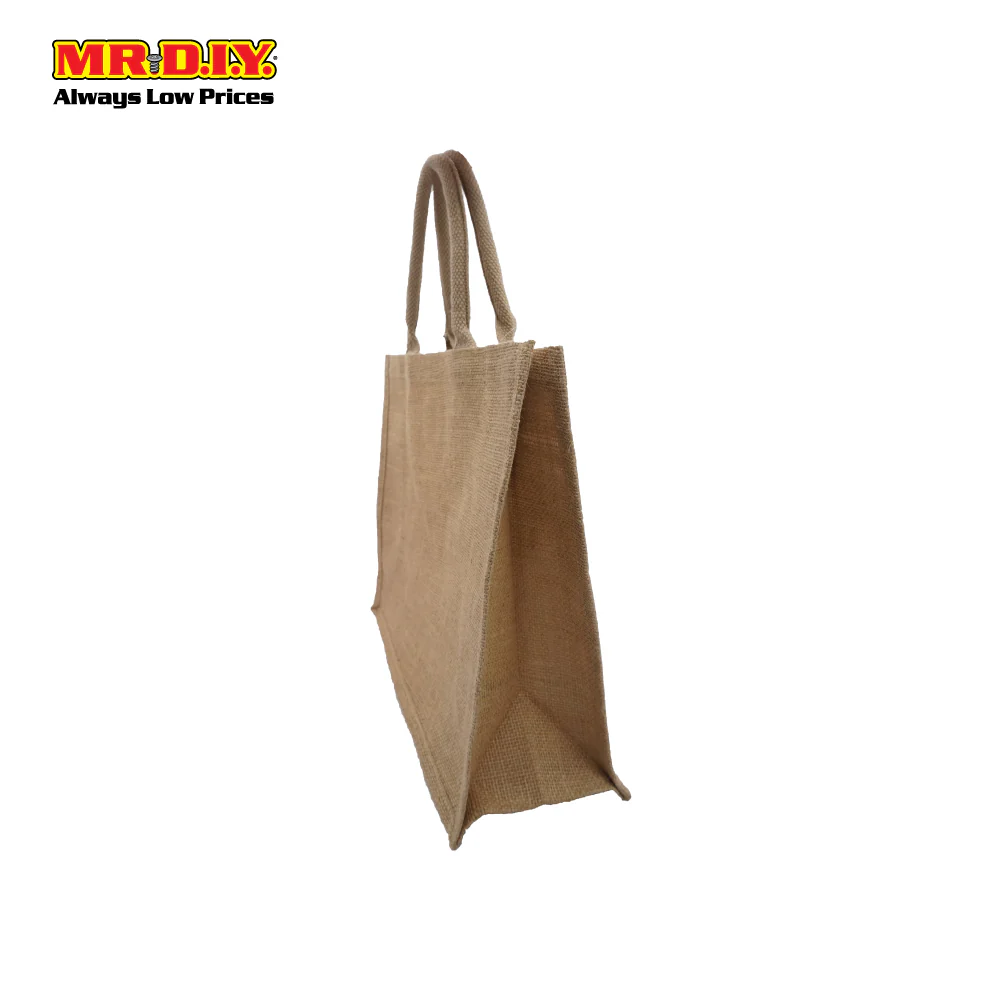 Natural Reusable Jute Bag (45x35x18cm) - Image 2