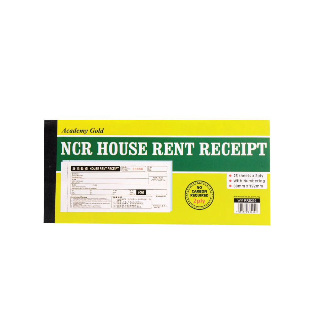 NCR Rental Receipt Book (2Ply) - Image 2