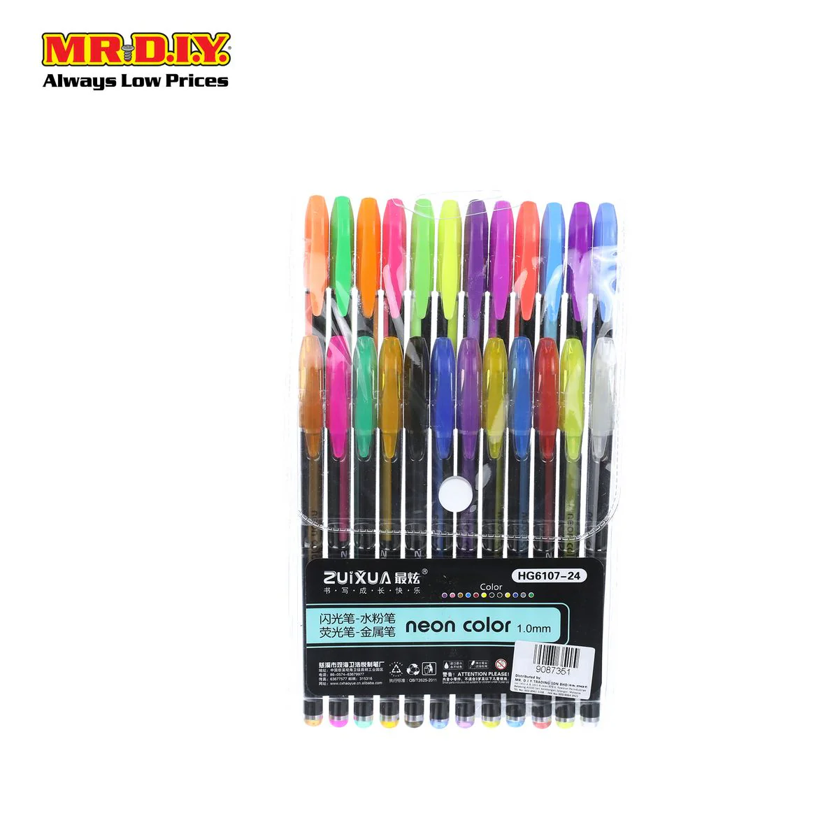 (MR.DIY) Neon Color Pastel Pen 1.0mm (12ps) - Image 2