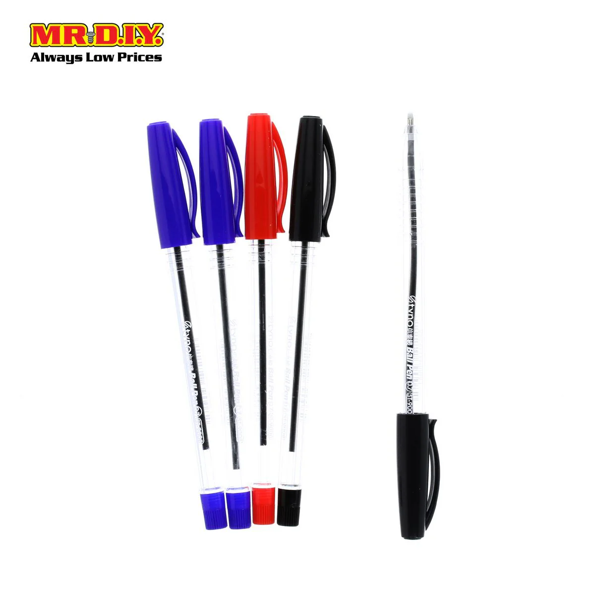 (MR.DIY) Neiki Ball Pen 0.7mm 3 Color (5 pcs) - Image 2