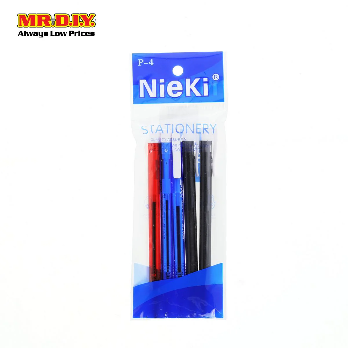 (MR.DIY) Neiki Ball Pen 1.0mm3 Color (5 pcs) - Image 2