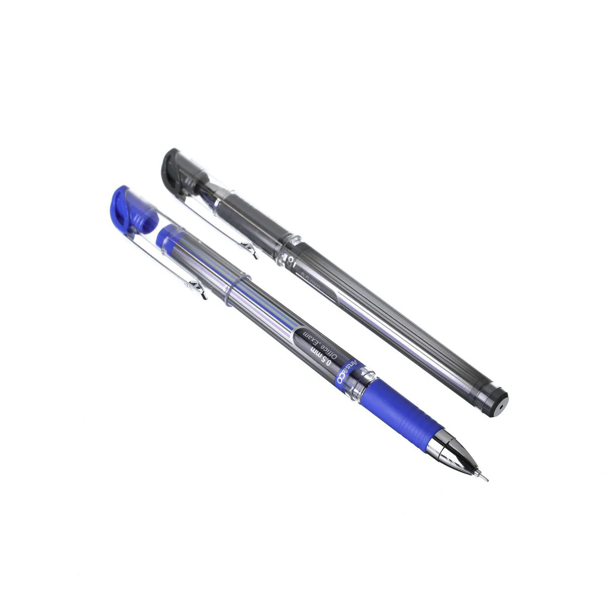 (MR.DIY) Nieki Blue Black Gel Pen 0.5mm (2pcs) - Image 2