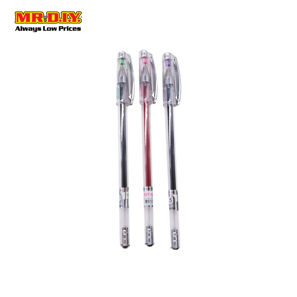 (MR.DIY) Nieki Gel Ink Pen 3 Color (3pcs) - Image 3