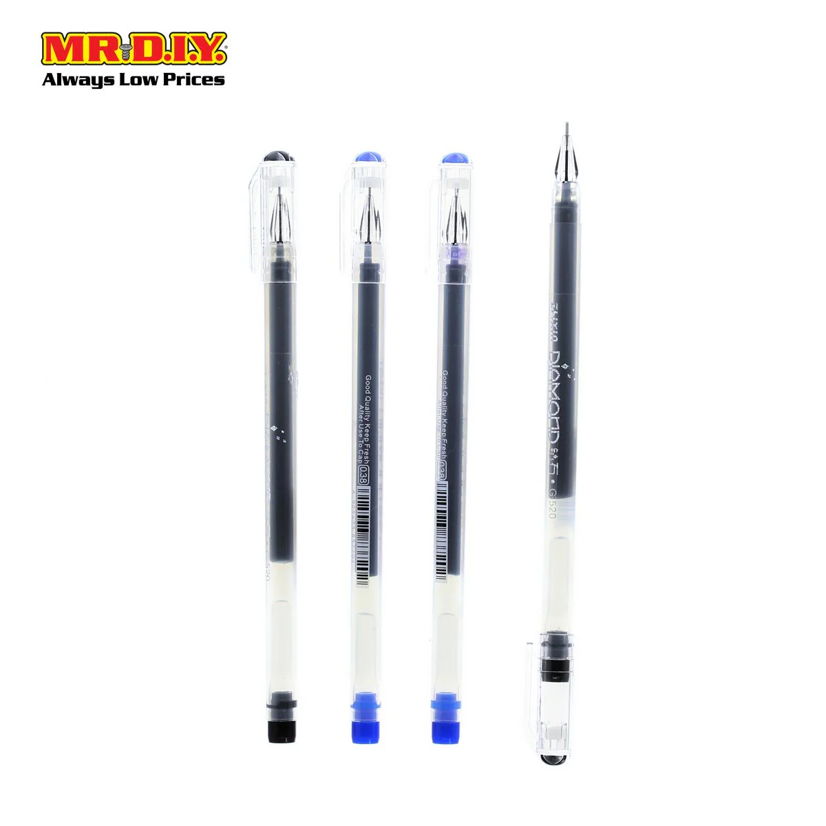 NIEKI Gel Pen 0.5mm GE520 (4 pcs) - Image 2