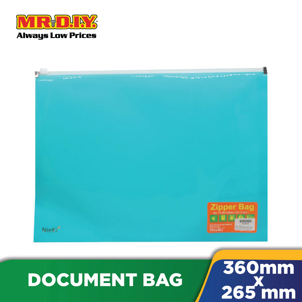 NIEKI Zipper Plastic Document Bag - Image 2