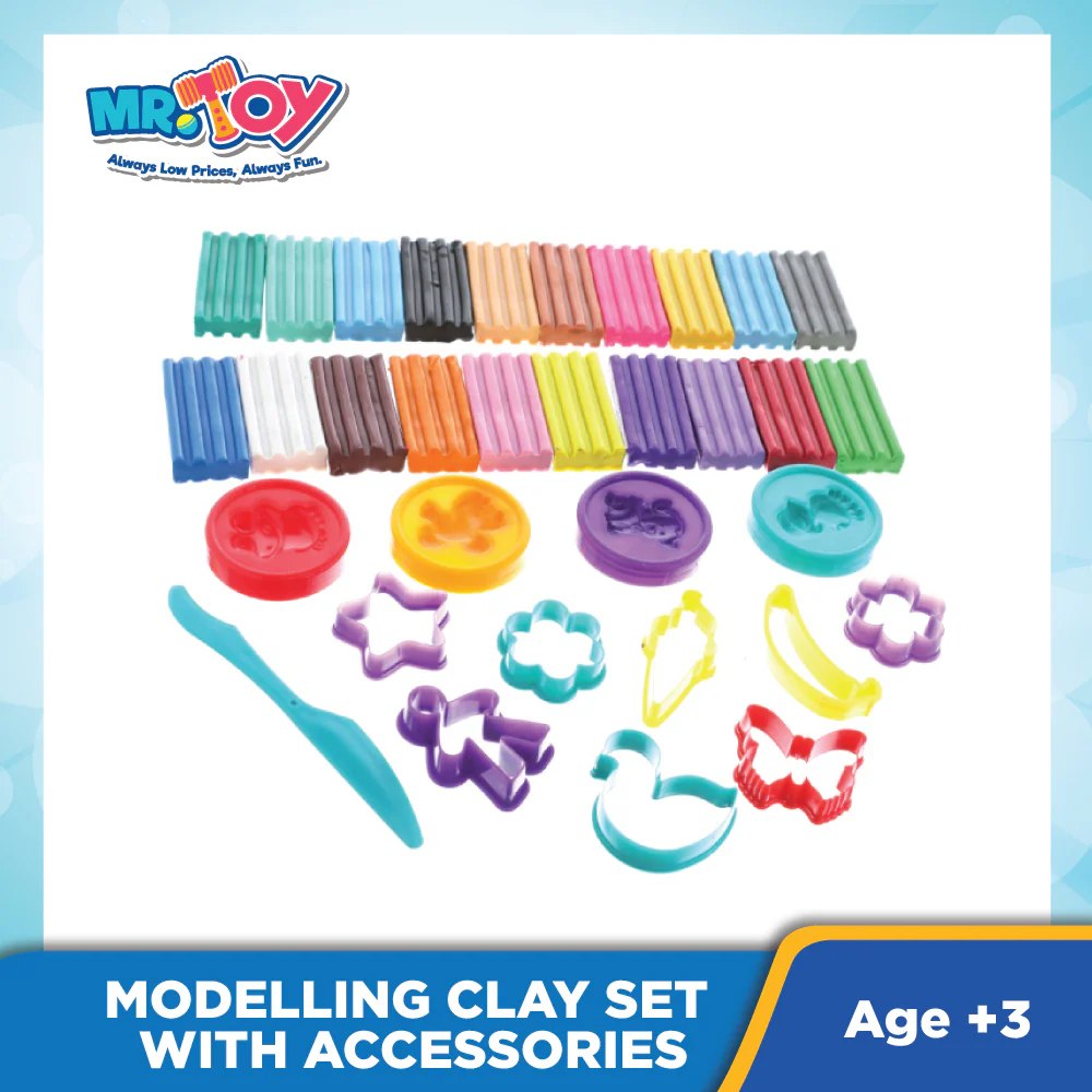 NIKKI 33-Pieces Fun Clay Modelling Clay Set With Accessories