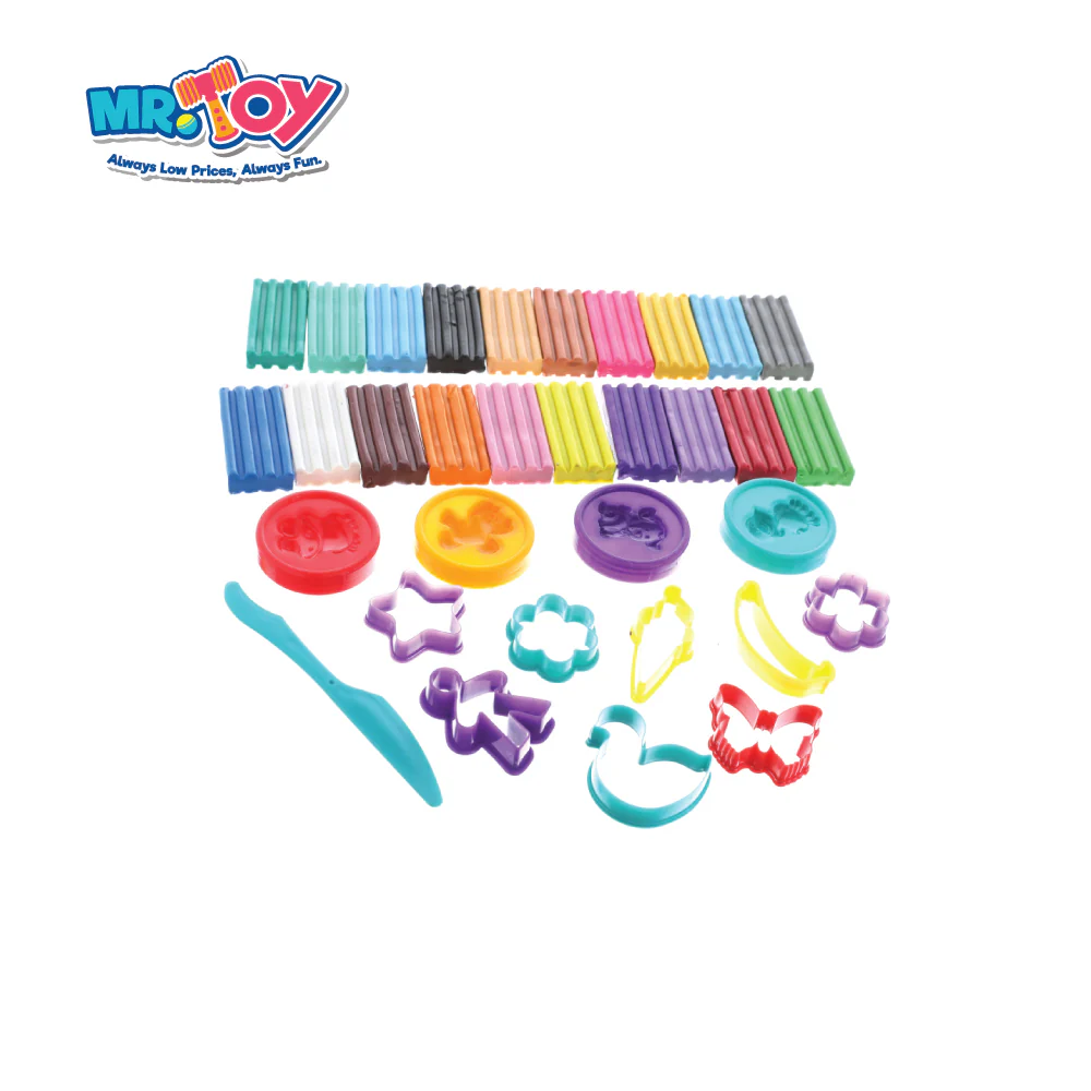 NIKKI 33-Pieces Fun Clay Modelling Clay Set With Accessories - Image 2