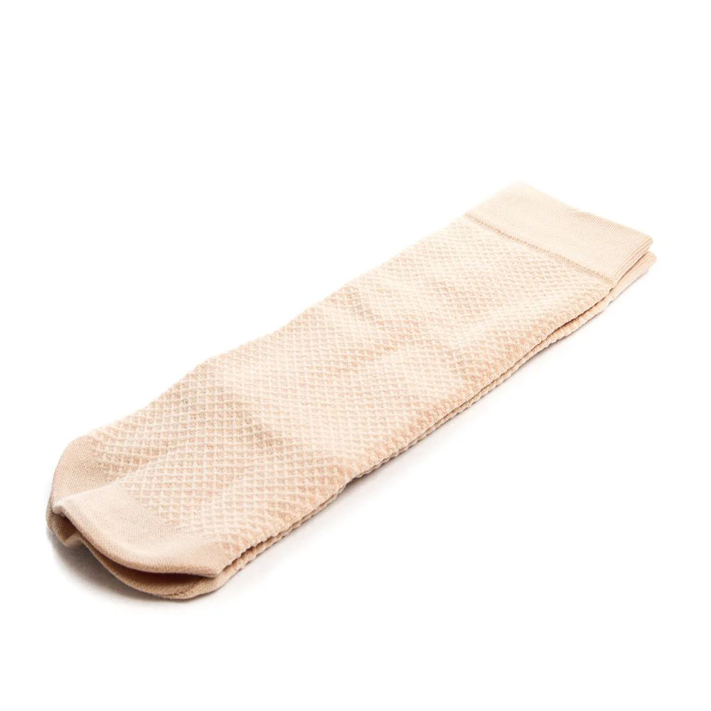 Nylon Elastane 20 Denier Short Socks Beige - Image 2