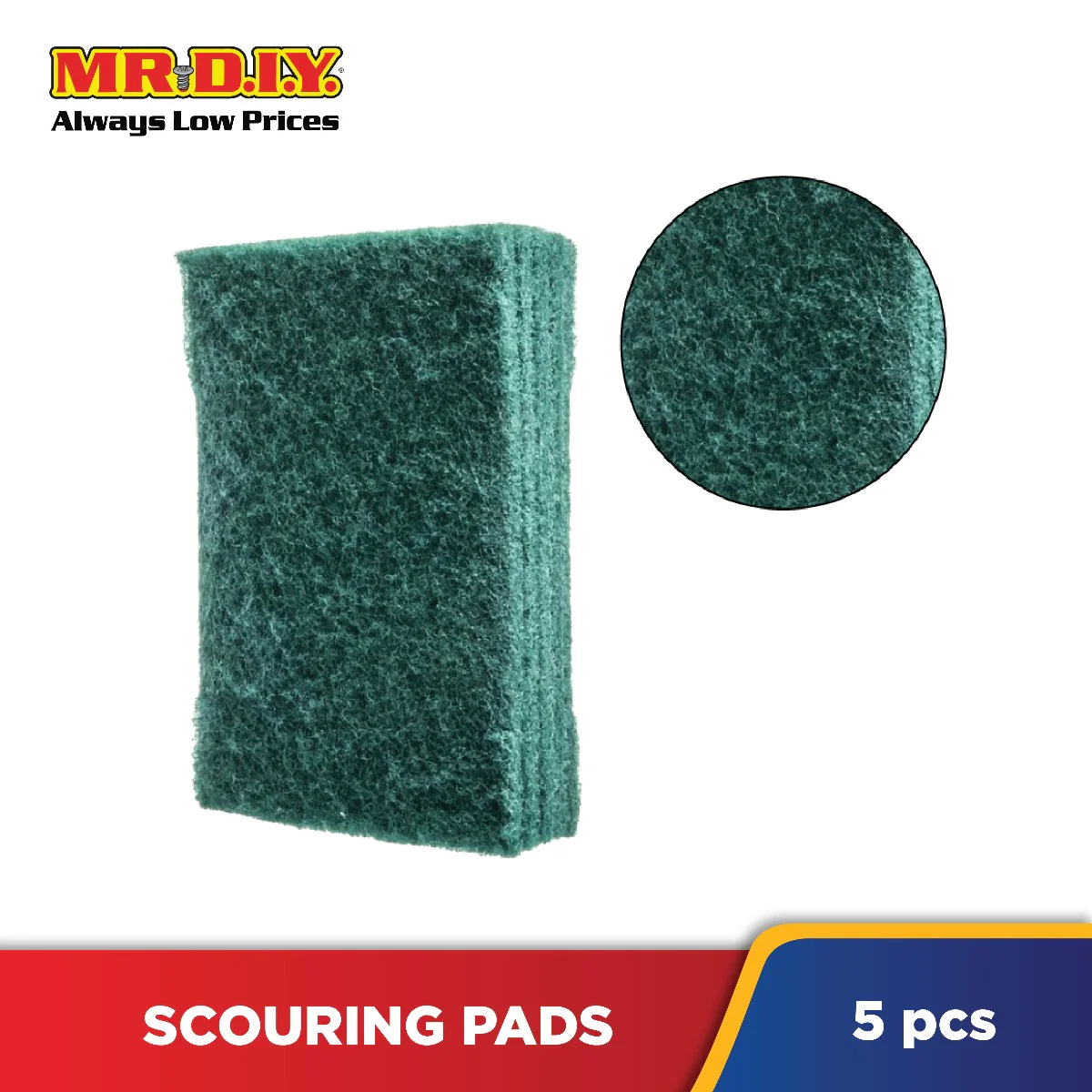 OKS Cleaning Multi-Purpose Scouring Pads (5pcs) - Image 3