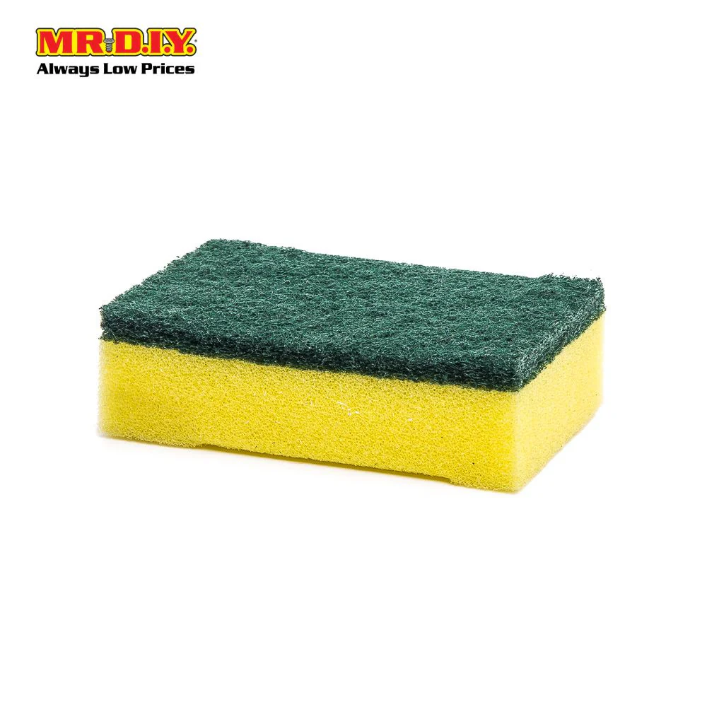 (MR.DIY) OKS Dual-Sided Sponge Cleaning Multi-Purpose Scouring Pad (12pcs) - Image 2