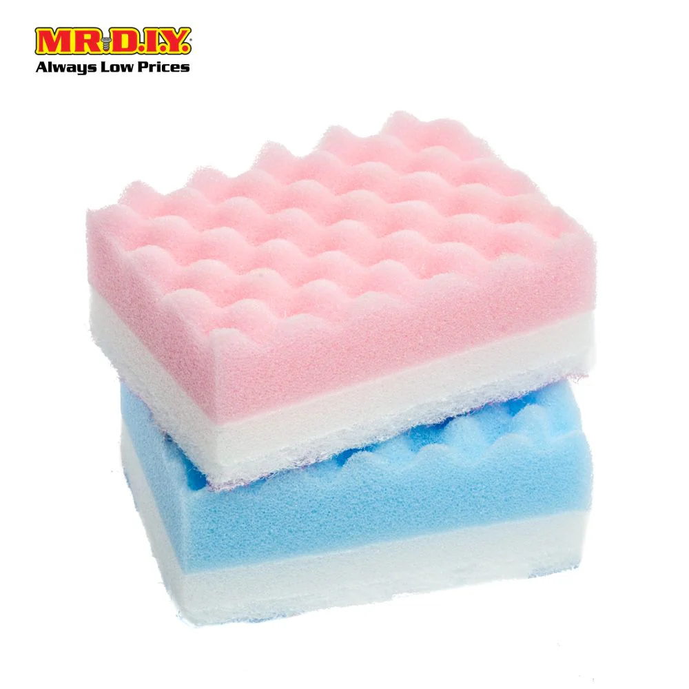 OKS Dual-Sided Soft Sponge Colourful (5pcs) - Image 5