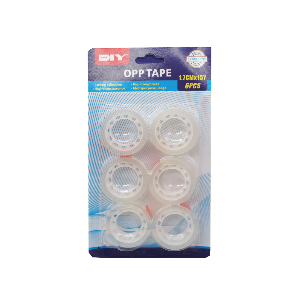 Opp Tape (6 pieces) (1.7cm x 13m) - Image 2