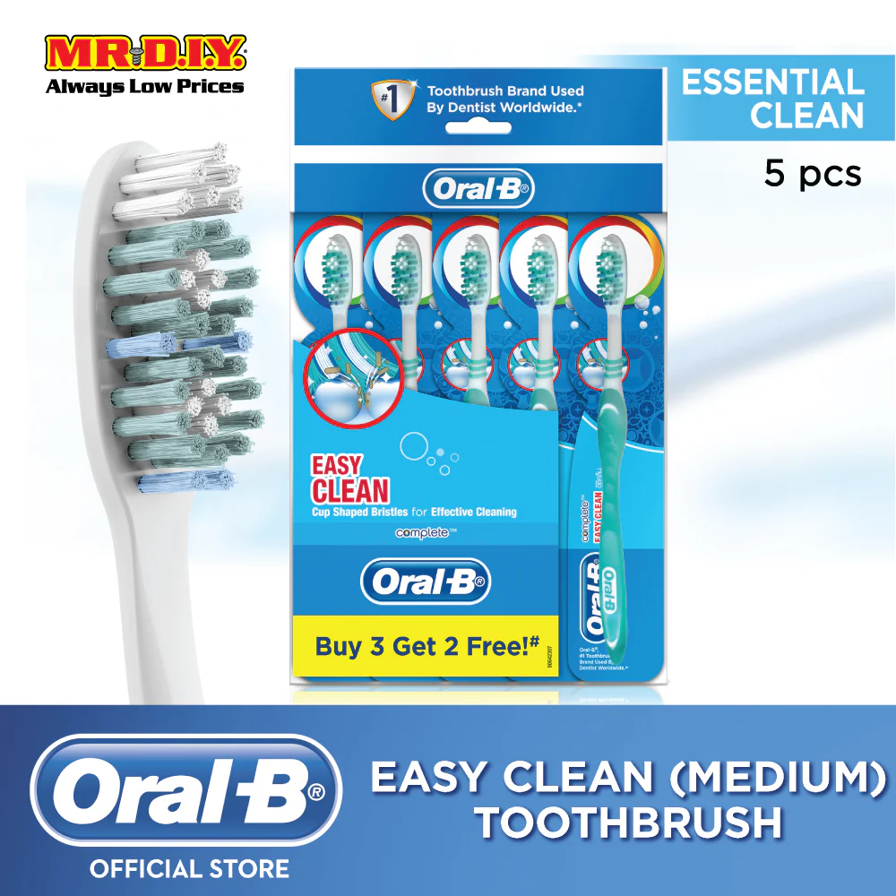 ORAL B Complete Easy Clean Toothbrush Medium Buy 3 Get 2 Free - Image 5