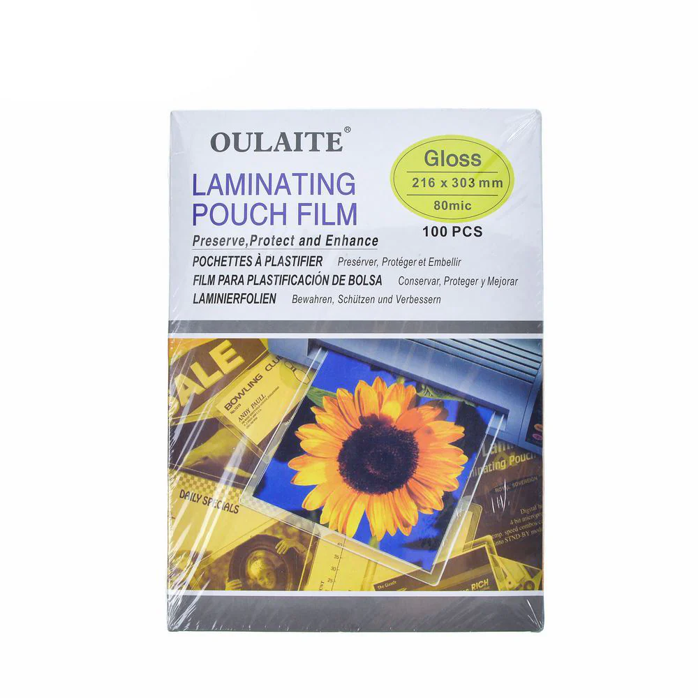 OULAITE Laminating Pouch Film 80mic (100pcs) - Image 5