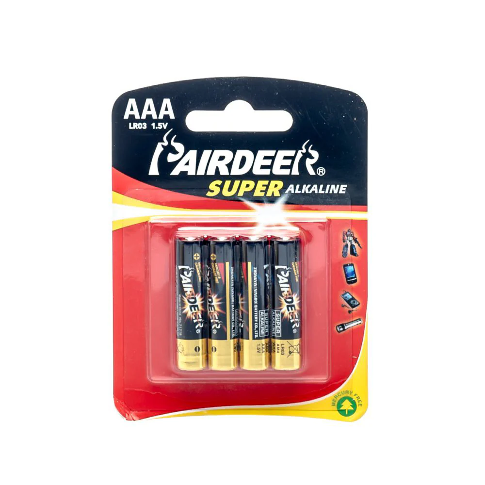 PAIRDEER Super Alkaline Battery AAA (4pcs) - Image 2